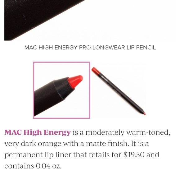 NIB! MAC PRO LONGWEAR LIP PENCIL High Energy - Picture 3 of 3